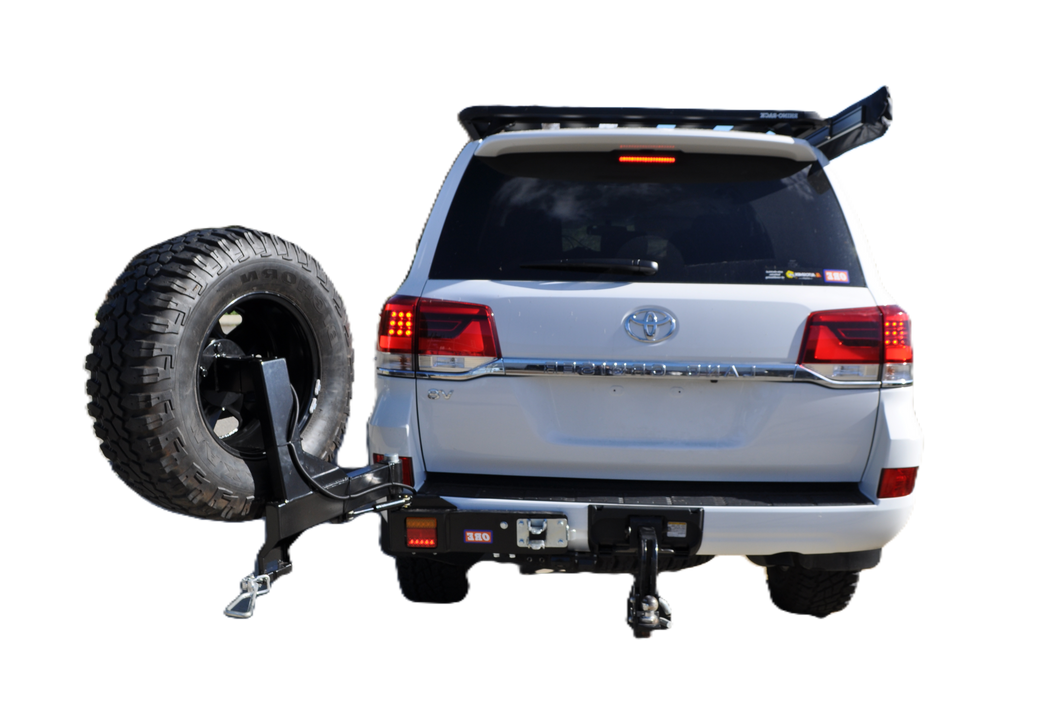 Toyota Landcruiser 200 Series (2015-2022) LHS VX/Sahara Outback Accessories Single Wheel Carrier