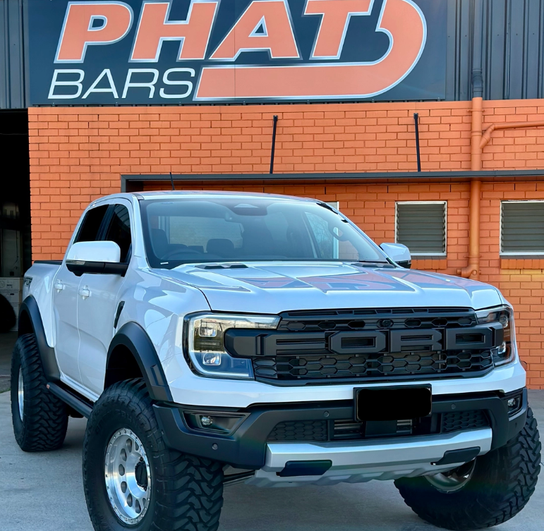 Ford Ranger RAPTOR (2022-2025) NEXT GEN (ANGLED) Phat Bars Rock Slider ...