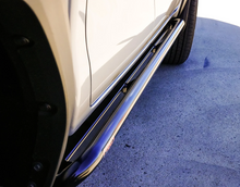 Load image into Gallery viewer, Toyota Hilux (2026-2028) N90 (ANGLED) Phat Bars Rock Sliders/Side Steps – Powdercoated

