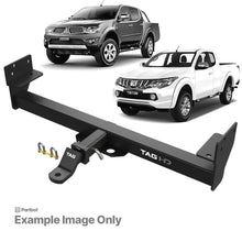 Load image into Gallery viewer, TAG Heavy Duty Towbar &amp; Direct Fit Wiring for Mitsubishi Triton ML MN No Rear Step (07/2006 - 04/2015)

