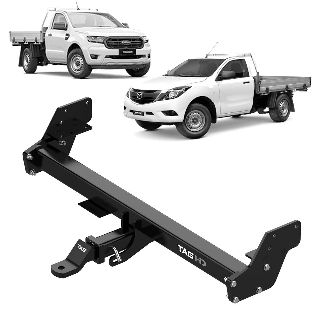 TAG Heavy Duty Towbar & Wiring Kit for Mazda BT-50 Cab Chassis (11/2011 - 07/2020), Ford Ranger Cab Chassis (10/2011 - 05/2022)