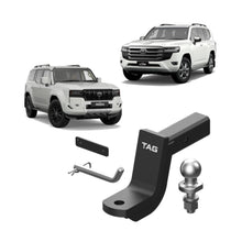 Load image into Gallery viewer, TAG 50mm Towbar Hitch &amp; Wiring Harness Kit for Toyota Landcruiser 300 Series (07/2021 - on), Prado 250 Series (08/2024 - On)
