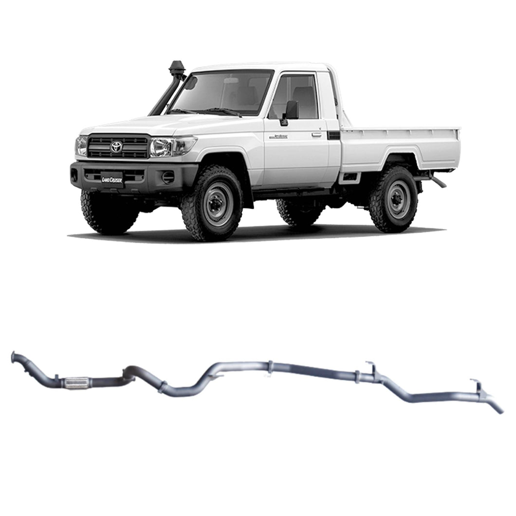 Redback Extreme Duty Exhaust for Toyota Landcruiser 79 Series Single Cab (03/2007 - 10/2016)