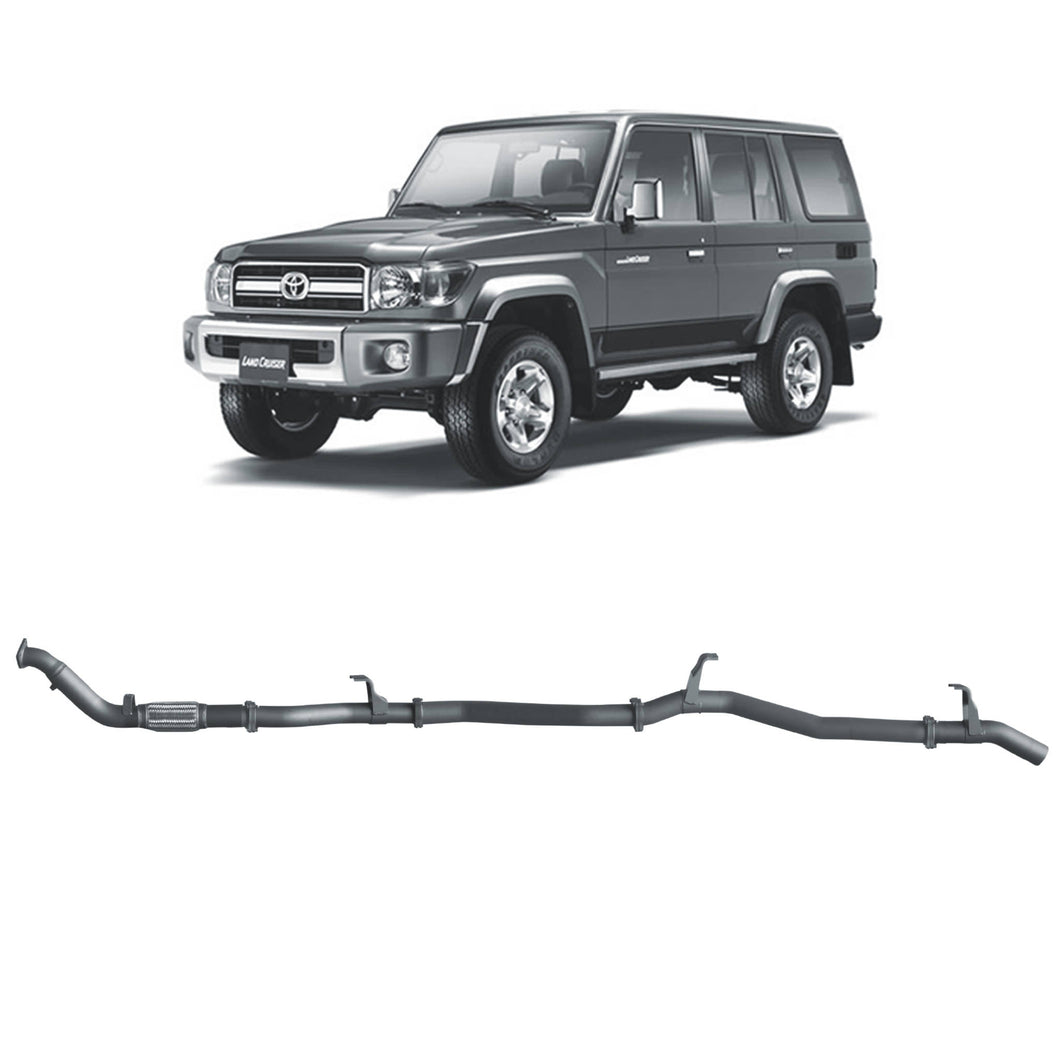 Redback Extreme Duty Exhaust for Toyota Landcruiser 76 Series Wagon (03/2007 - 10/2016)