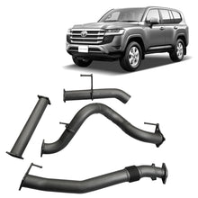 Load image into Gallery viewer, 3.5&quot; DPF Back Exhaust to Suit Toyota Landcruiser 300 Series Wagon / SUV Pipe Only
