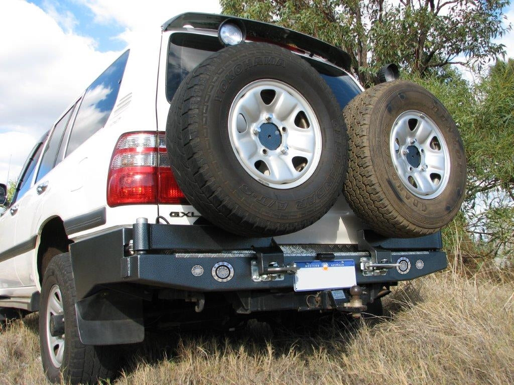 Toyota Landcruiser 100 Series (1998-2007) IFS Outback Accessories Rear Bar (SKU: TWC100IFS)