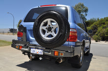 Load image into Gallery viewer, Toyota Landcruiser 100 Series (1998-2007) Live Axle Outback Accessories Rear Bar (SKU: TWC100L)
