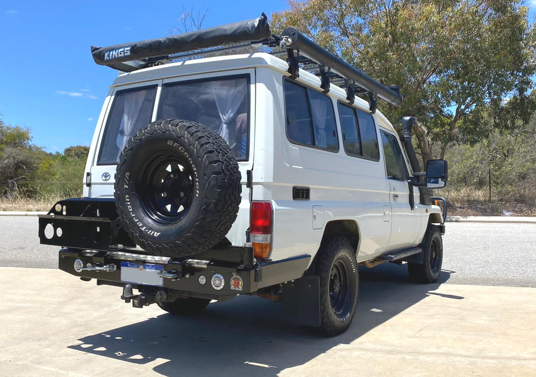 Toyota Landcruiser 70 Series (1992-1999) 75 Series Troopie Outback Accessories Rear Bar (SKU: TWC75)