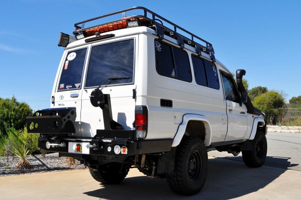 Toyota Landcruiser 78 Series (1999-2025) 78 Series Troopie Outback Accessories Rear Bar (SKU: TWC78)