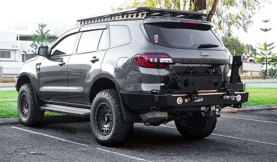 Ford Everest (2015-2022) Outback Accessories Rear Bar with front senso ...