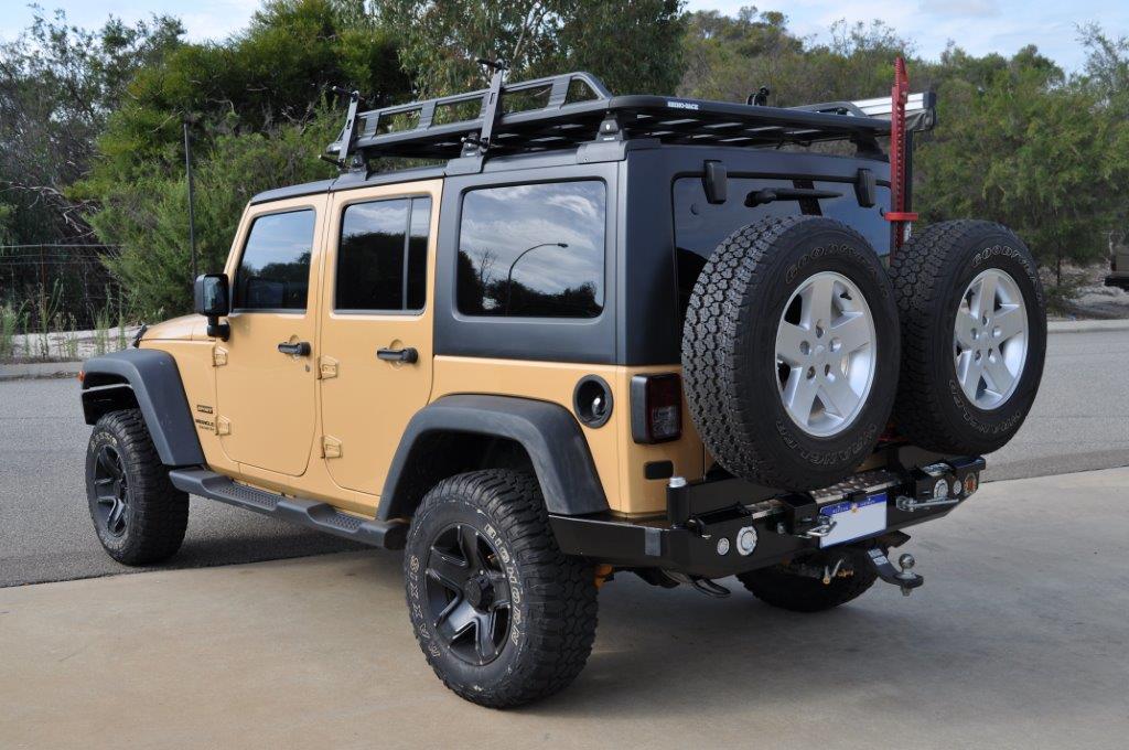 Jeep Wrangler (2006-2018) Unlimited JK Sport Outback Accessories Rear Bar (SKU: TWCJW)