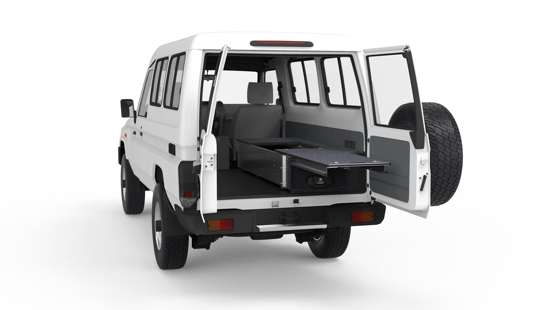 Toyota Landcruiser 70 Series (06/1985-12/2006) 4WD Interiors Single Drawer with Roller Top