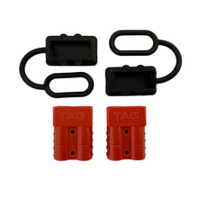 Load image into Gallery viewer, TAG Heavy Duty Connector Set (Red Anderson Plugs) with Covers
