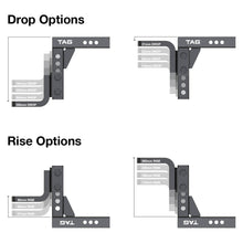 Load image into Gallery viewer, TAG Adjustable Heavy Duty Tow Ball Mount - 90° Face, 50mm Square Hitch
