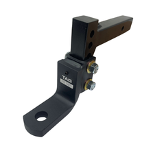 Load image into Gallery viewer, TAG Adjustable Heavy Duty Tow Ball Mount 90° Face, 50mm Square Hitch - 174mm Drop, 199mm Rise
