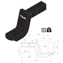 Load image into Gallery viewer, TAG Tow Ball Mount for Toyota Landcruiser (08/2007 - on)
