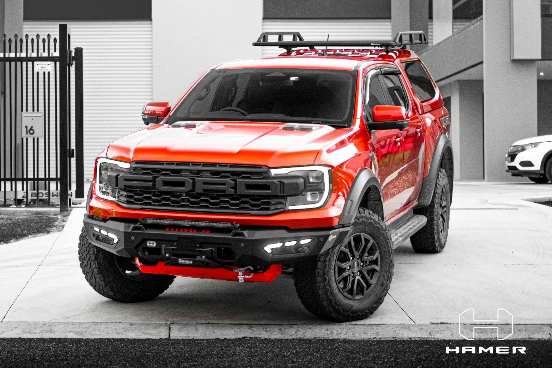 Loaded Ranger Raptor Ford Ranger (2022-2026) Raptor Hamer 4x4 Atlas series Bull bar – Canyon ...