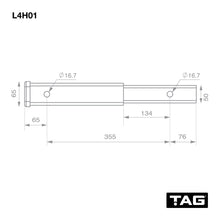 Load image into Gallery viewer, TAG Hitch Extender - Length 356mm, 50mm Square Hitch
