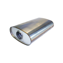 Load image into Gallery viewer, Redback 11 X 6 Oval 409 Triflow 3" Inlet 20" Long Offset / Centre
