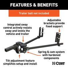 Load image into Gallery viewer, CURT TruTrack™ 4P Weight Distribution Hitch with 4x Sway Control (800lb)
