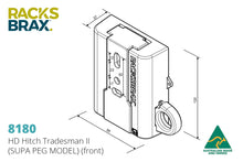 Load image into Gallery viewer, Racksbrax HD Hitch Tradesman II
