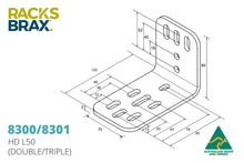 Load image into Gallery viewer, Racksbrax HD (L) Brackets
