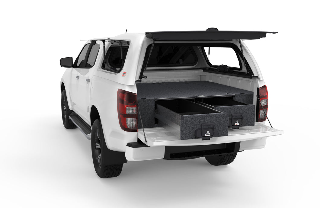 Mazda BT-50 (2020-2025) My21 4WD Interiors Fixed Floor Drawers Dual Cab