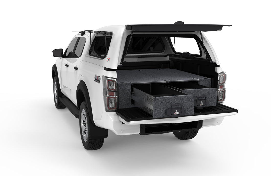 Isuzu D-max (2020-2025) My21 4WD Interiors Fixed Floor Drawers Dual Cab