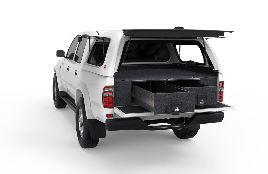 Toyota Hilux (1997-2005) 4WD Interiors Fixed Floor Drawers Dual Cab