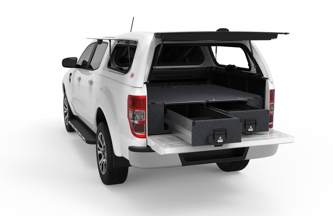 Ford Ranger (2018-2022) PXIII 4WD Interiors Fixed Floor Drawers Dual Cab