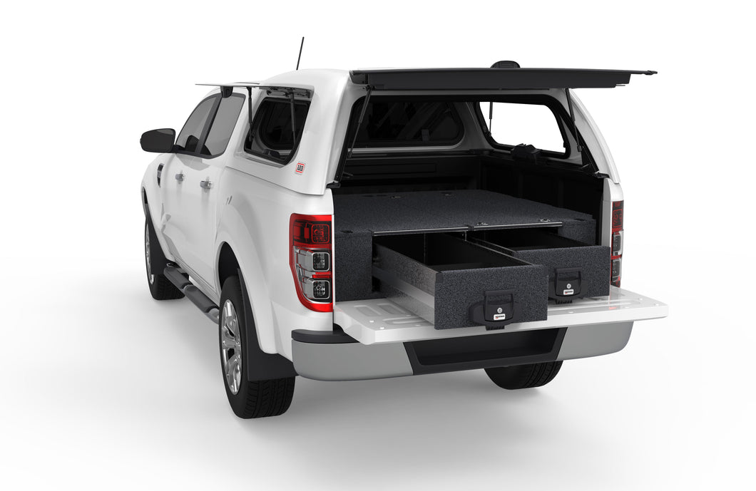 Ford Ranger (2011-2015) PXI 4WD Interiors Fixed Floor Drawers Dual Cab