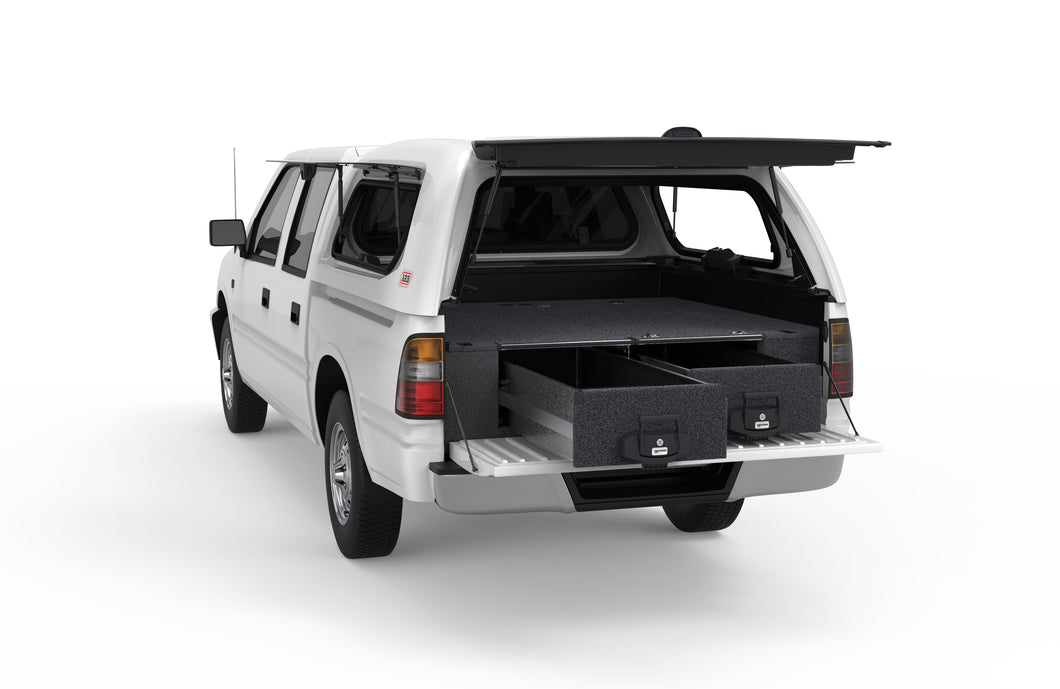 Holden Rodeo (1988-2002) 4WD Interiors Fixed Floor Drawers Dual Cab