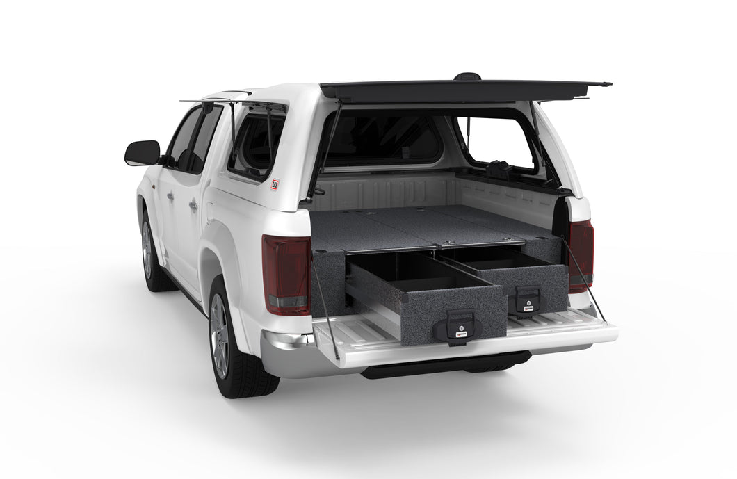 Volkswagen Amarok (2010-2023) Generation 1 4WD Interiors Fixed Floor Drawers Dual Cab