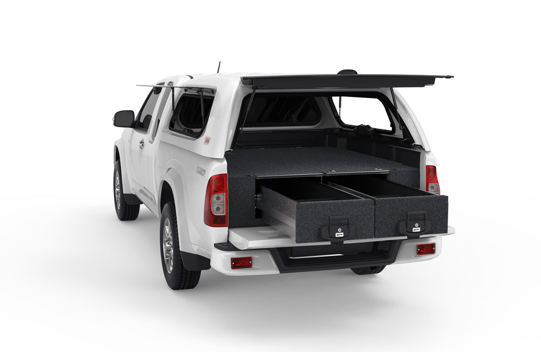 Isuzu D-max (2012-2017) 4WD Interiors Fixed Floor Drawers Extra Cab