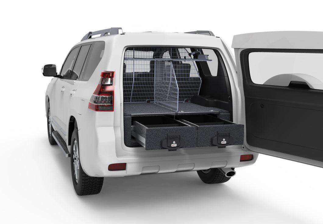 Toyota Landcruiser Prado 150 Series (2009-2025) GX 7 Seater 4WD Interiors Fixed Floor Drawers Wagon