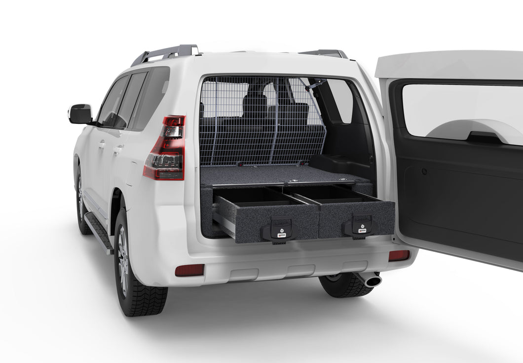 Toyota Landcruiser Prado 150 Series (2009-2025) Gxl/vx/kakadu 4WD Interiors Fixed Floor Drawers Wagon