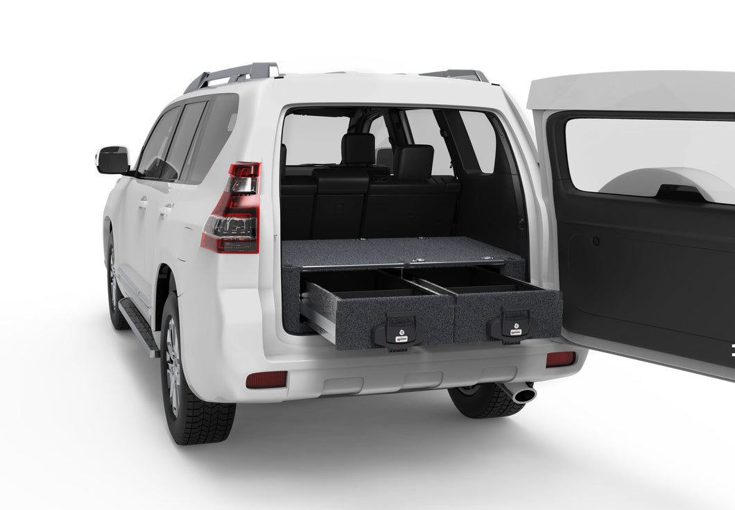 Toyota Landcruiser Prado 150 Series (2009-2025) GX 5 Seater 4WD Interiors Fixed Floor Drawers Wagon