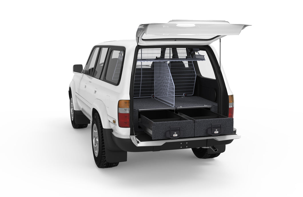 Toyota Landcruiser 80 Series (1995-1998) Standard 4WD Interiors Fixed Floor Drawers Wagon