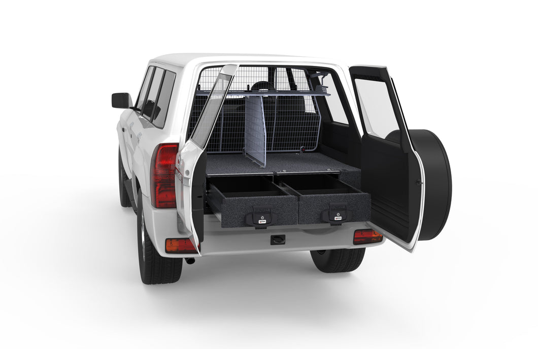 Nissan Patrol (1997-2016) Gu Wagon With Rear Air Con 4WD Interiors Fixed Floor Drawers Wagon