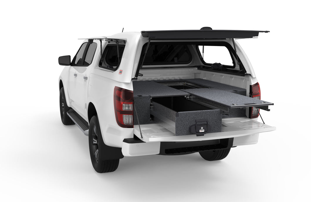 Mazda BT-50 (2020-2025) My21 4WD Interiors Single Roller Floor Drawers Dual Cab