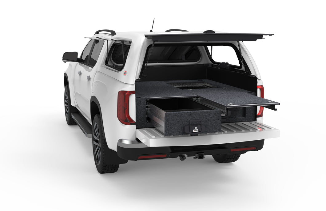 Volkswagen Amarok (2023-2025) Generation 2 4WD Interiors Single Roller Floor Drawers Dual Cab