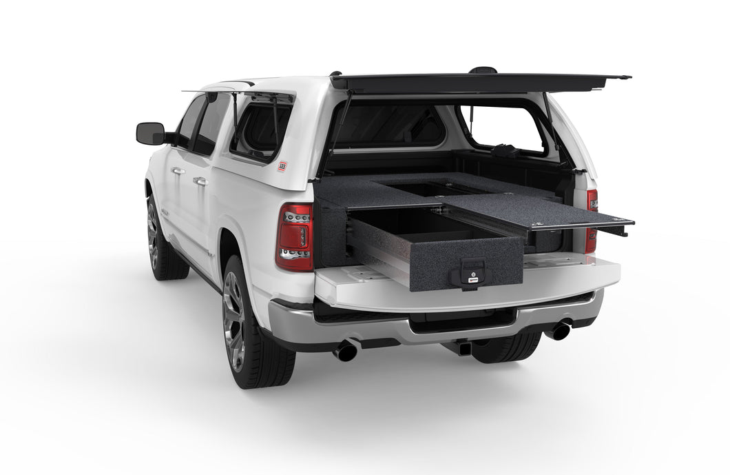 Ram 1500 (2020-2025) 1500 4WD Interiors Single Roller Floor Drawers Laramie Crew Cab