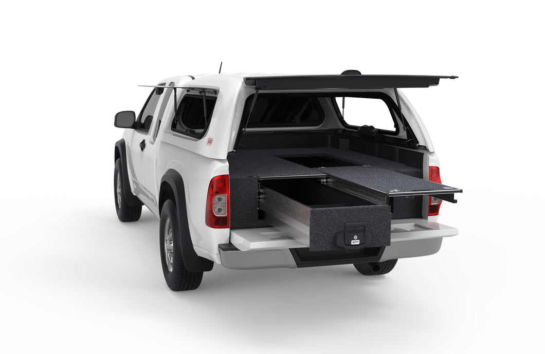 Holden Rodeo (2002-2012) 4WD Interiors Single Roller Floor Drawers Extra Cab