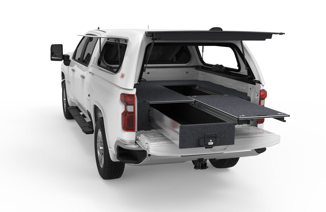 Silverado 2500 (2020-2025) Max Internal Tray Length 1900mm 6'4'' 4WD Interiors Single Roller Floor Drawers Dual Cab