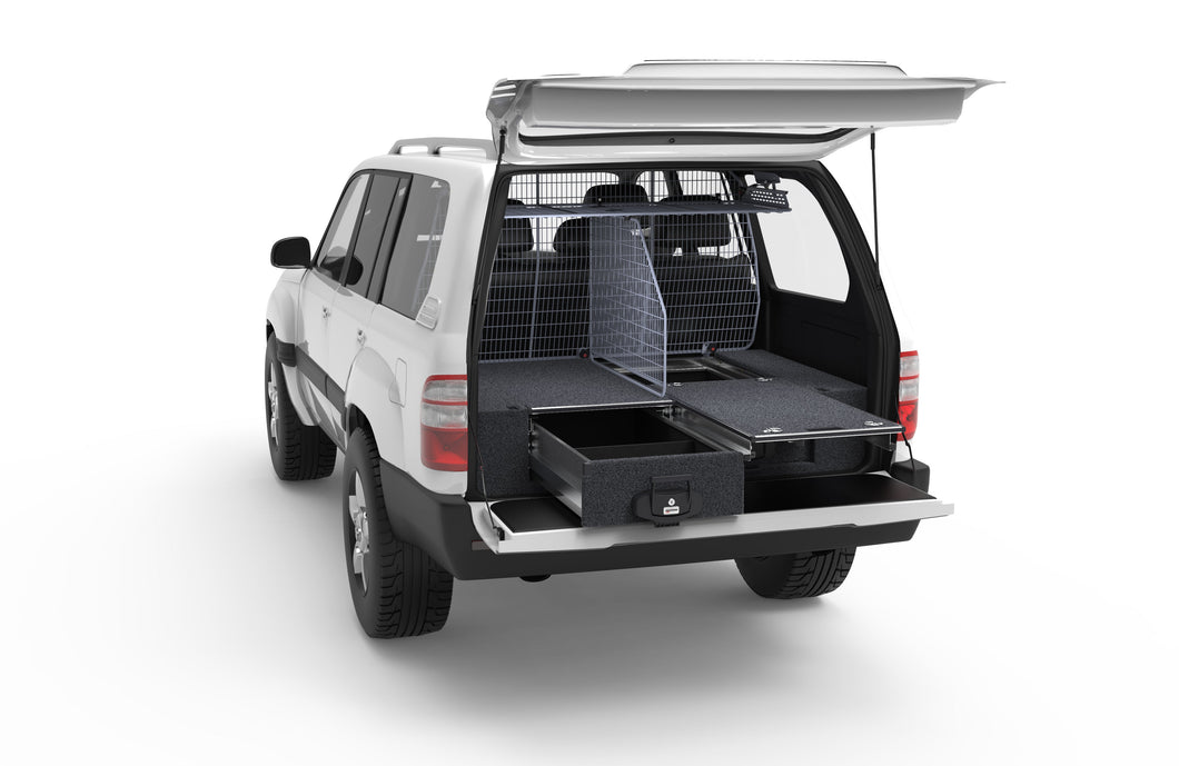 Toyota Landcruiser 100 Series (1998-2002) Standard 4WD Interiors Single Roller Floor Drawers Wagon