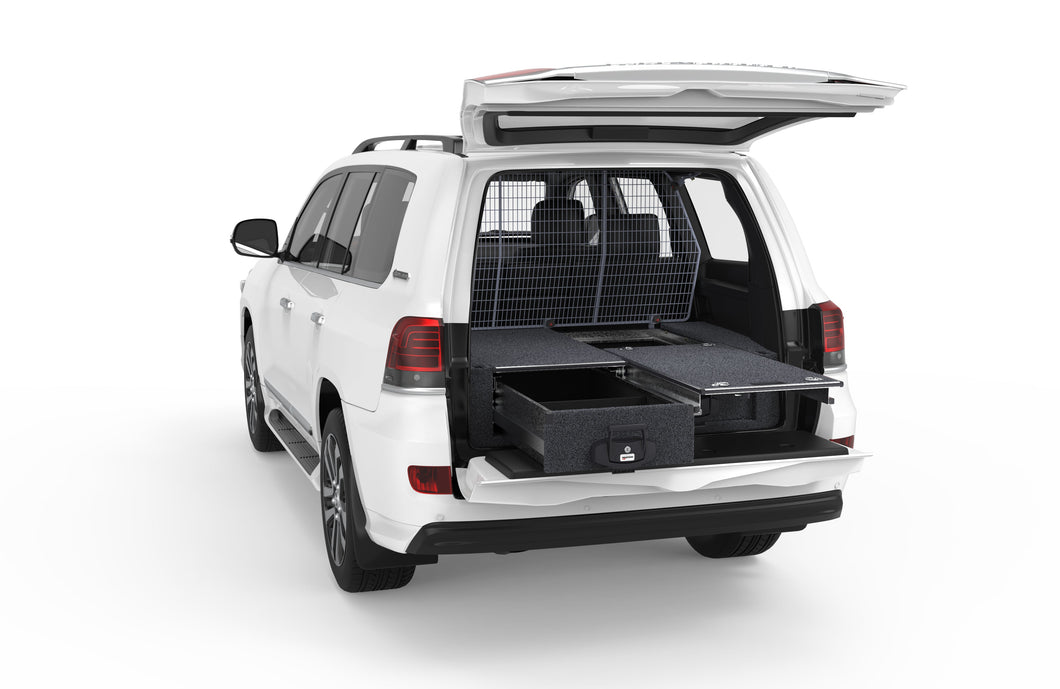 Toyota Landcruiser 200 Series (2012-2021) GX 4WD Interiors Single Roller Floor Drawers Wagon