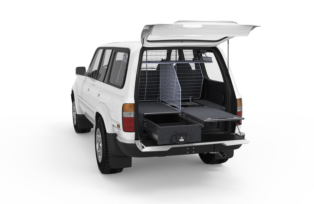 Toyota Landcruiser 80 Series (1990-1994) Standard 4WD Interiors Single Roller Floor Drawers Wagon