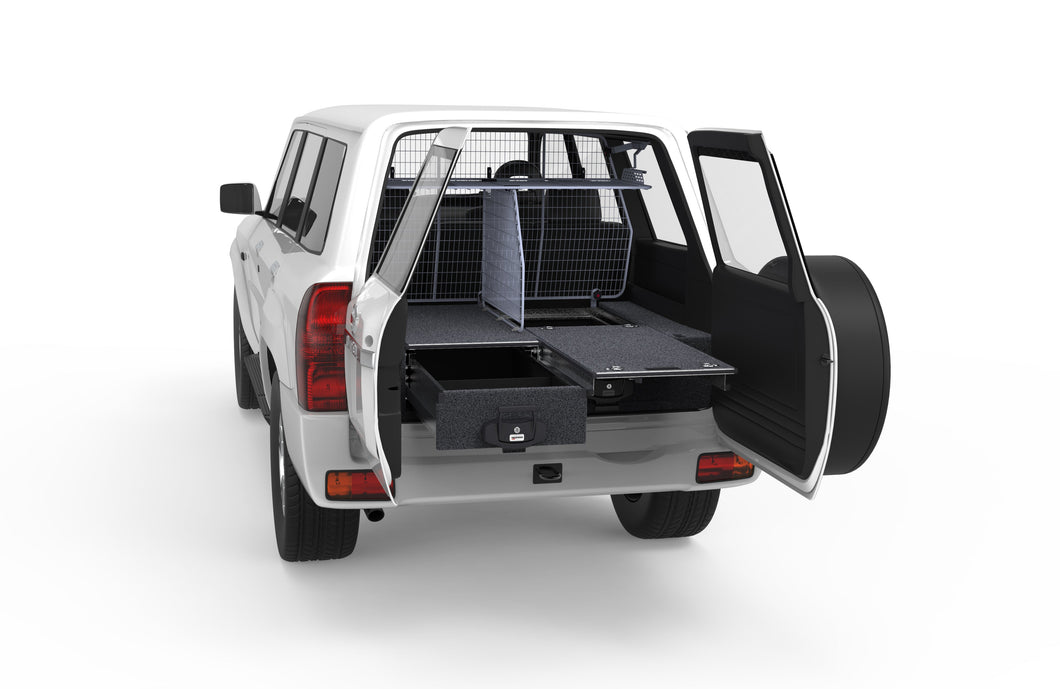Nissan Patrol (1997-2016) Gu Wagon WITHOUT Rear Air Con 4WD Interiors Single Roller Floor Drawers Wagon
