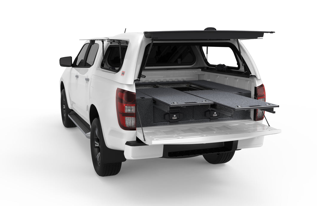 Mazda BT-50 (2020-2025) My21 4WD Interiors Dual Roller Floor Drawers Dual Cab