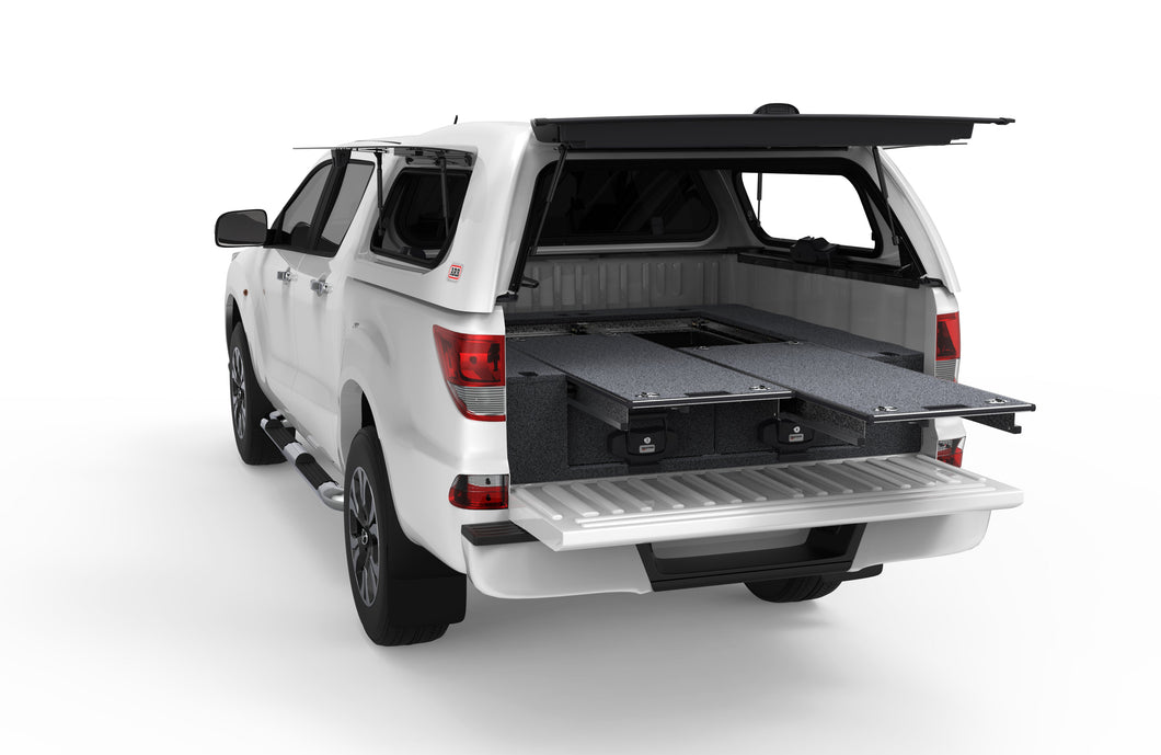 Mazda BT-50 (2011-2020) 4WD Interiors Dual Roller Floor Drawers Dual Cab